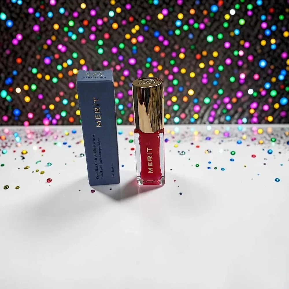 MERIT Shade Slick Gelée Tinted Lip Oil in MARASCHINO 0.23 oz full size NIB